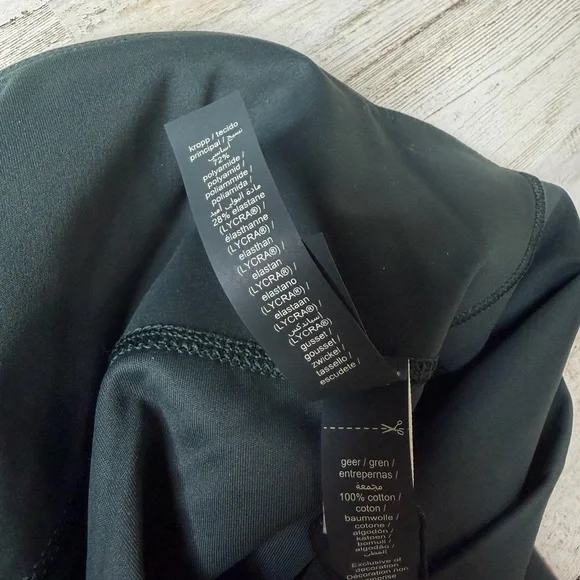 SKIMS High-Rise Bike Shorts in Dark Teal Green - Picture 4 of 7